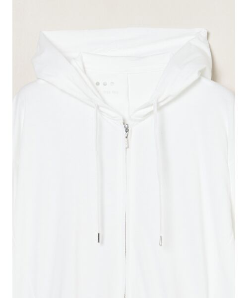 three dots / スリードッツ パーカー | Men's Powdery cotton zip up hoody | 詳細2
