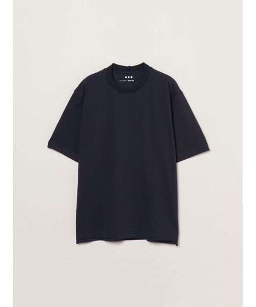 three dots / スリードッツ Tシャツ | Men's sanded jersey pique s/s T（midnight blue）