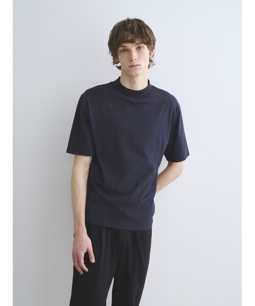 three dots / スリードッツ Tシャツ | Men's sandedjerseypique mockneck | 詳細6