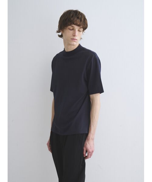 three dots / スリードッツ Tシャツ | Men's sandedjerseypique mockneck | 詳細8