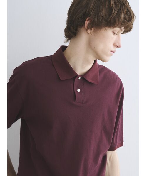three dots / スリードッツ ポロシャツ | Men's sanded jersey pique polo | 詳細7