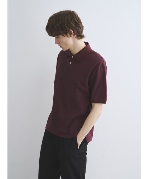 three dots / スリードッツ ポロシャツ | Men's sanded jersey pique polo | 詳細8