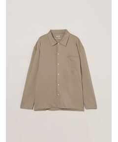 three dots / スリードッツ シャツ・ブラウス | Men's milky jersey l/s shirt