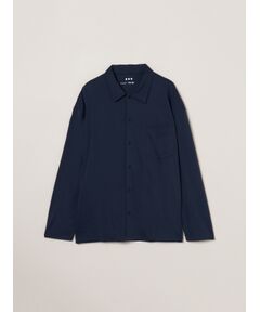 three dots / スリードッツ シャツ・ブラウス | Men's milky jersey l/s shirt