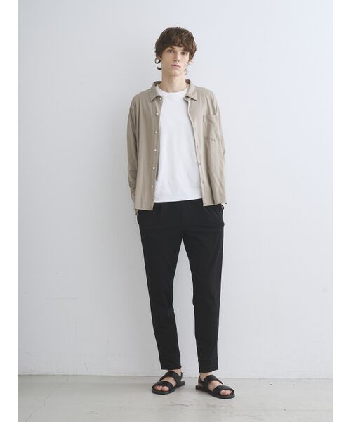 three dots / スリードッツ シャツ・ブラウス | Men's milky jersey l/s shirt | 詳細9