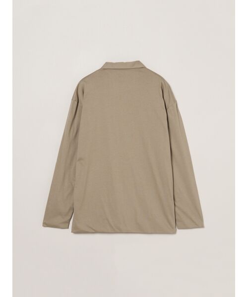 three dots / スリードッツ シャツ・ブラウス | Men's milky jersey l/s shirt | 詳細1