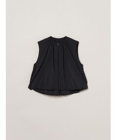 three dots / スリードッツ テーラードジャケット | Seaside line sleeveless jacket