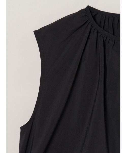 three dots / スリードッツ テーラードジャケット | Seaside line sleeveless jacket | 詳細3