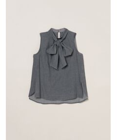 three dots / スリードッツ その他トップス | Air denim tie blouse