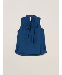 three dots / スリードッツ その他トップス | Air denim tie blouse