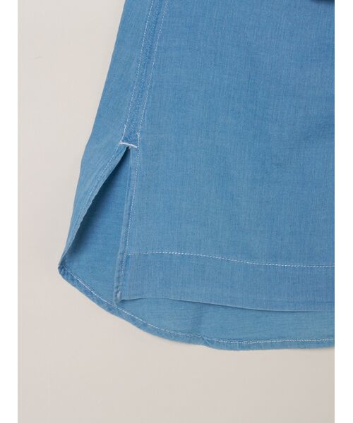 three dots / スリードッツ その他トップス | Air denim tie blouse | 詳細4