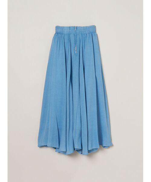 three dots / スリードッツ スカート | Air denim long skirt | 詳細1