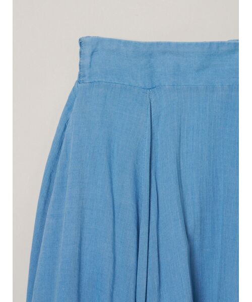 three dots / スリードッツ スカート | Air denim long skirt | 詳細3