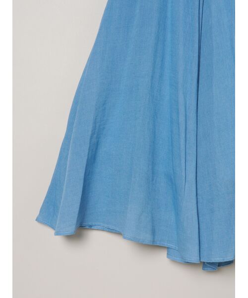 three dots / スリードッツ スカート | Air denim long skirt | 詳細4
