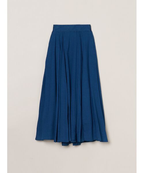 three dots / スリードッツ スカート | Air denim long skirt(navy blue)