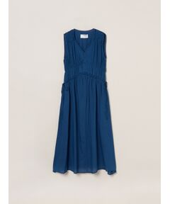 three dots / スリードッツ ドレス | Air denim gather dress