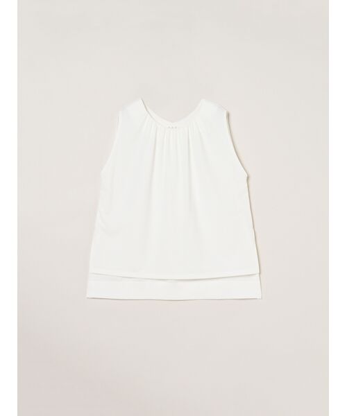 three dots / スリードッツ その他トップス | Playful outfit tunic top（white）