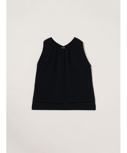 three dots / スリードッツ その他トップス | Playful outfit tunic top（black）