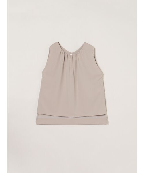 three dots / スリードッツ その他トップス | Playful outfit tunic top（taupe）