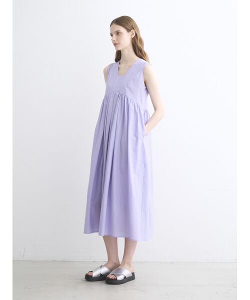 three dots / スリードッツ ドレス | Flowy lawn dress | 詳細9