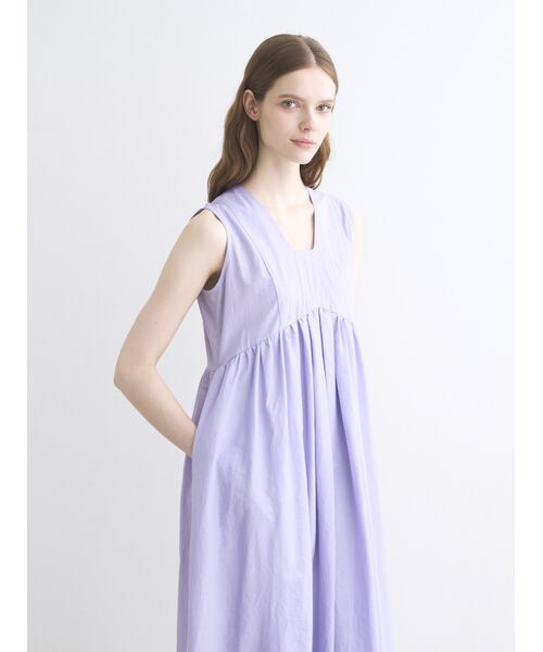 three dots / スリードッツ ドレス | Flowy lawn dress | 詳細10