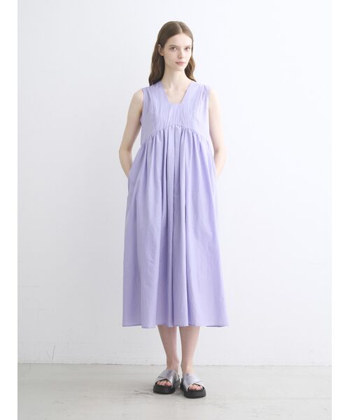 three dots / スリードッツ ドレス | Flowy lawn dress | 詳細6