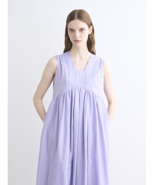 three dots / スリードッツ ドレス | Flowy lawn dress | 詳細8