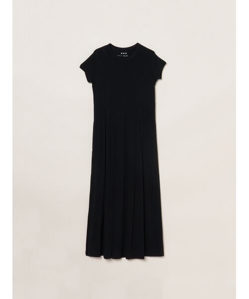 three dots / スリードッツ ドレス | Travel line dress(black)