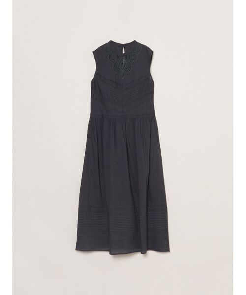 three dots / スリードッツ ドレス | Jerome lace dress（charcoal）