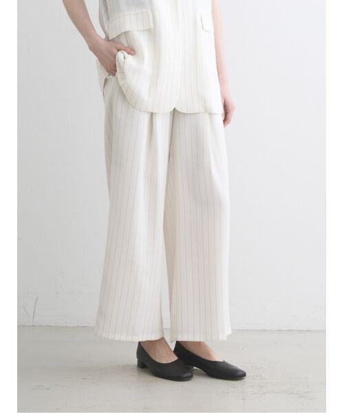 three dots / スリードッツ その他パンツ | Crisp weave pants | 詳細6