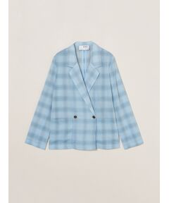 three dots / スリードッツ テーラードジャケット | Sheer ombre jacket