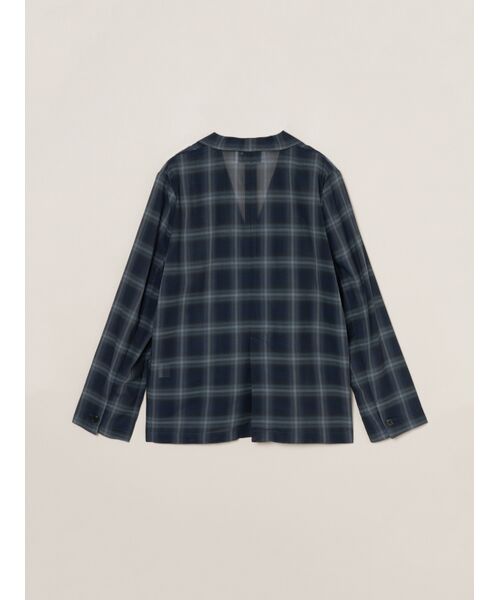three dots / スリードッツ テーラードジャケット | Sheer ombre jacket | 詳細1