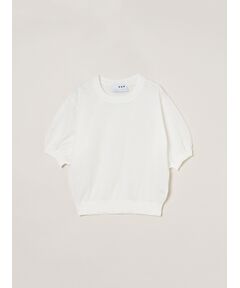 three dots / スリードッツ ニット・セーター | Sheer lurex top