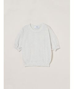 three dots / スリードッツ ニット・セーター | Sheer lurex top