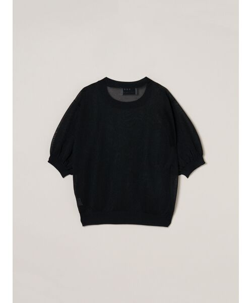 three dots / スリードッツ ニット・セーター | Sheer lurex top | 詳細1