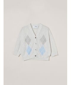 three dots / スリードッツ カーディガン・ボレロ | Sheer lurex cardigan