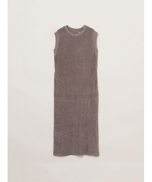 three dots / スリードッツ ドレス | Pure pile dress（grey）