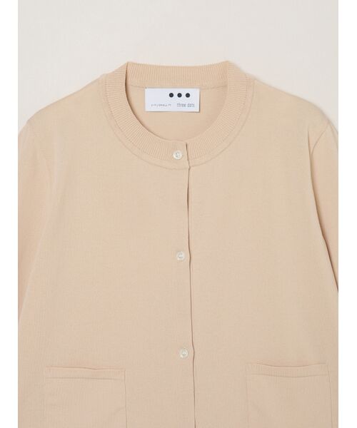 three dots / スリードッツ カーディガン・ボレロ | Chilly knit cardigan | 詳細2