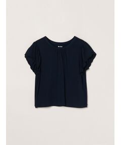 three dots / スリードッツ その他トップス | Travel line ruffle sleeve top