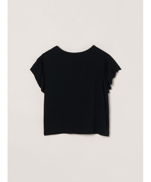 three dots / スリードッツ その他トップス | Travel line ruffle sleeve top | 詳細1