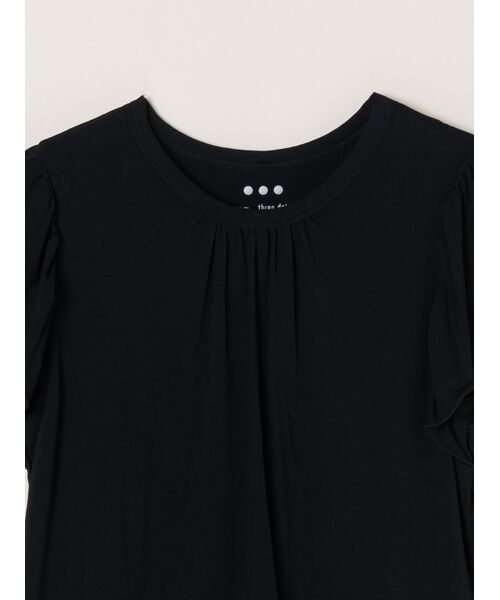 three dots / スリードッツ その他トップス | Travel line ruffle sleeve top | 詳細2