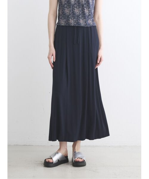 three dots / スリードッツ スカート | Travel line long skirt | 詳細6