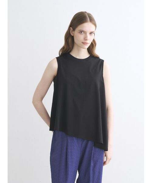 three dots / スリードッツ タンクトップ | Silken jersey dress tank | 詳細6