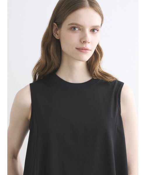 three dots / スリードッツ タンクトップ | Silken jersey dress tank | 詳細7