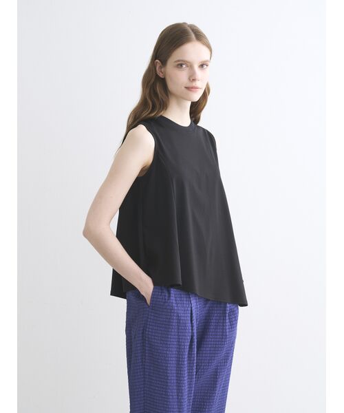 three dots / スリードッツ タンクトップ | Silken jersey dress tank | 詳細8