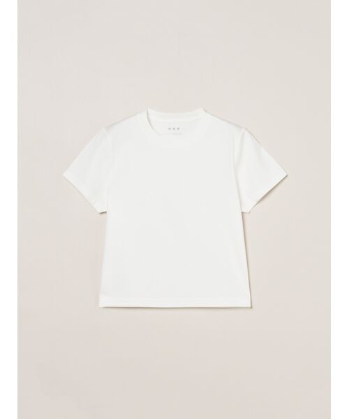 three dots / スリードッツ Tシャツ | Unisex silken jersey short sleeve(white)