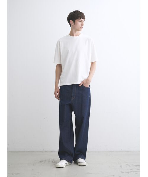 three dots / スリードッツ Tシャツ | Men's Pima tight gauge short sleeve crew | 詳細10