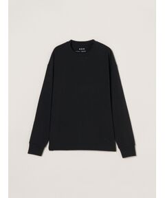 three dots / スリードッツ Tシャツ | Men's Pima tight gauge long sleeve crew