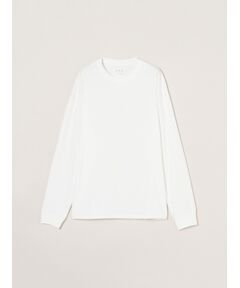 three dots / スリードッツ Tシャツ | Men's Pima tight gauge long sleeve crew