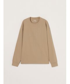 three dots / スリードッツ Tシャツ | Men's Pima tight gauge long sleeve crew